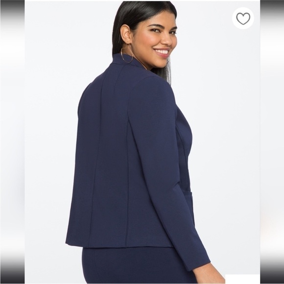 NWT Eloquii The Ultimate Stretch Suit Blazer in Navy Size 14 - Picture 2 of 9